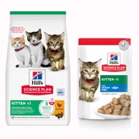 Zestaw Hill's Science Plan Kitten, 7 kg + 12 x 85 g - Kitten, kurczak + ryba morska