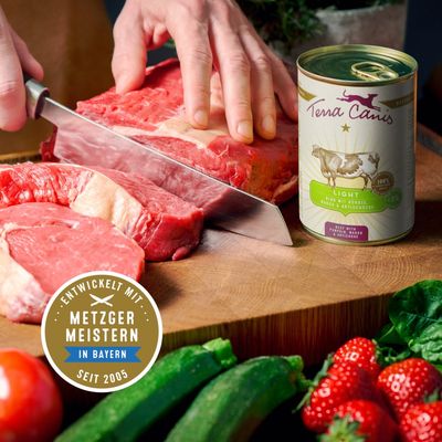 Terra Canis Light gazdaságos csomag 12 x 400 g - Marha, tök, mangó & articsóka