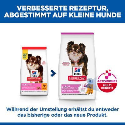 Hill's Science Plan Adult 1-6 Light Small & Mini mit Huhn