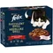 Felix "Tasty Shreds" Pouches 24 x 80 g Geschmacksvielfalt vom Land (Rind, Huhn, Ente und Truthahn)