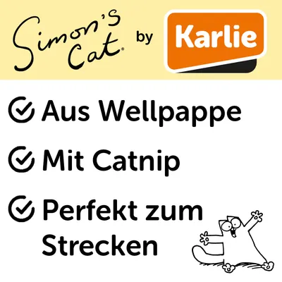 Simon's Cat Kratzpappe - L 47 x B 26 x H 25 cm