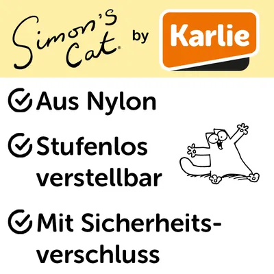 Simon's Cat Katzenhalsband - grau