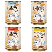 Voordeelpakket Catessy Hapjes in Saus of Gelei 48 x 400 g Kattenvoer - Gemengd Pakket in Gelei