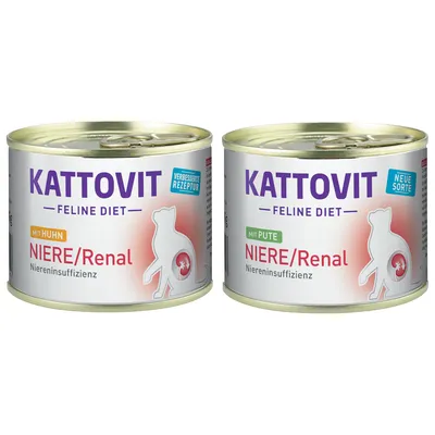 Kattovit Kidney/Renal Κονσέρβα 185 g - Mix 24 x 185 g Kattovit Kidney/Renal Κονσέρβα 185 g - Mix 24 x 185 g