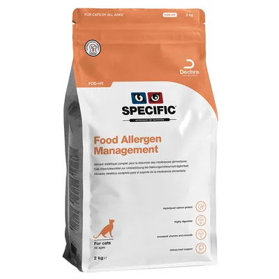Lot Specific Veterinary Diet pour chat - FDD-HY Food Allergen Management (3 x 2 kg)