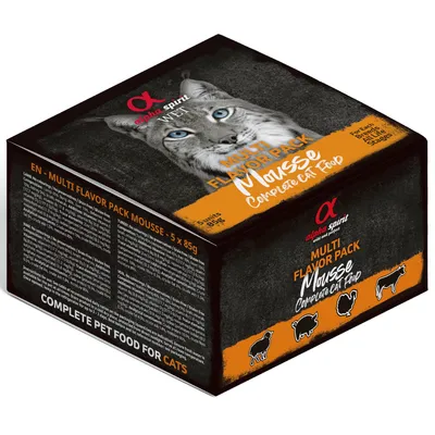 alpha spirit Multi-Flavour Pouch voor Katten Kattenvoer - 5 x 85 g  alpha spirit Multi-Flavour Pouch voor Katten Kattenvoer - 5 x 85 g