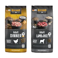 Lot Belcando 2 x 12,5/15 kg pour chien - lot mixte : Adult Dinner + Adult agneau, riz (2 x 12,5 kg)