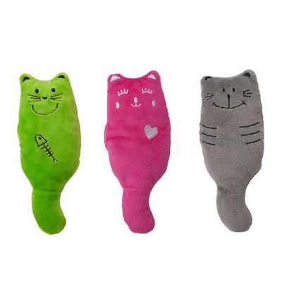 Aumüller Plush Cats Cat Pillows Set of 3