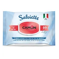 Camon Feuchttücher Fellpflege Hund & Katze 40 Stück - 12 x Teebaumöl