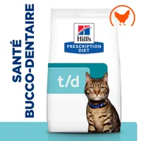 Hill's Prescription Diet t/d Dental Care poulet pour chat - 1,5 kg