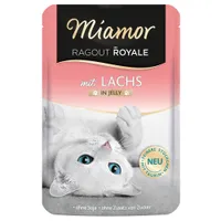 Miamor Ragout Royale in Gravy tai Jelly -säästöpakkaus 44 x 100 g - lohi, in Jelly