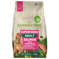 Harringtons Adult Grain Free with Superfoods Dry Dog Food - Salmon - 12kg