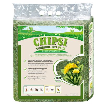 Chipsi Sunshine Bio Plus hegyi réti széna Bio pitypang (600 g)