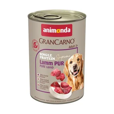 animonda GranCarno Adult Single Protein Supreme Hondenvoer 6 x 400 g - Puur lamsvlees