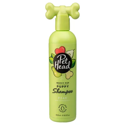 Pet Head Mucky Pup shampoo per cuccioli, pera con camomilla, estratti naturali di oli, 300 ml.