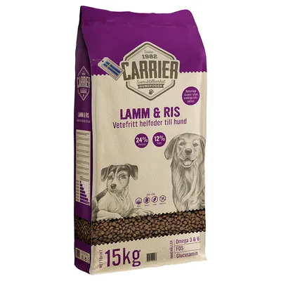 Carrier agneau & riz pour chien -  2 x 15 kg