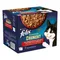 Felix "Sensations Crunchy" Pouches 20 x 85 g + 80 g Topping Huhn, Rind, Kaninchen, Lamm
