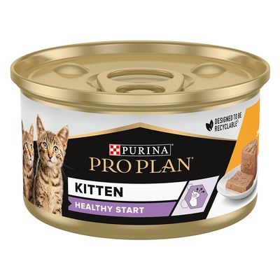 PURINA PRO PLAN Kitten Healthy Start poulet pour chaton 24 x 85 g poulet