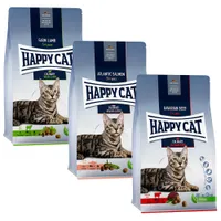 Mixpaket Happy Cat Culinary Adult - 3 x 1,3 kg Rind, Lachs & Lamm