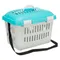 Trixie Transportbox Capri B 44 x T 33 x H 32 cm (hellgrau/türkis)