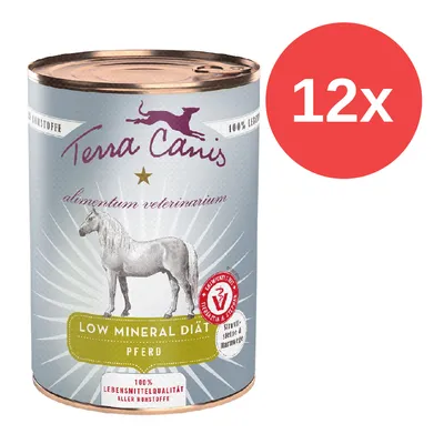 Terra Canis Low Mineral Diät Pferd, alimentum veterinarium, 100% Lebensmittelqualität aller Rohstoffe, 12x Dose.