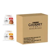 Gourmet Revelations Mousse 48 x 57 g - Megapack económico - Vaca e frango