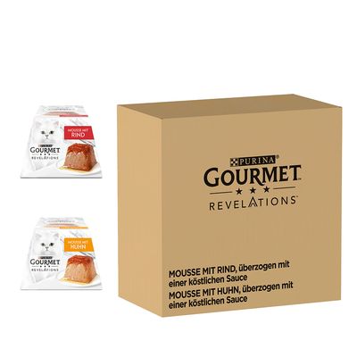 Gourmet Revelations Mousse 48 x 57 g - Megapack económico Vaca e frango