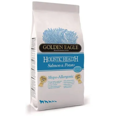 Set risparmio! 2 x Golden Eagle Crocchette per cani - 2 x 10 kg Hypo-Allergenic Salmone e Patate Senza cereali