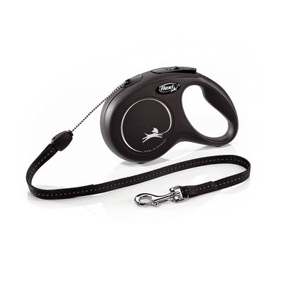 Laisse-cordon flexi New Classic S (8 m), noir pour chien laisse flexi New Classic S, noir (8 m)