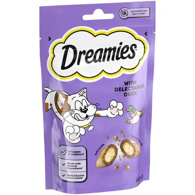 Dreamies Cat Treats - Duck - 60g