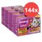 Jumbopack Whiskas Tasty Mix Portionsbeutel 144 x 85 g Chef's Choice in Sauce