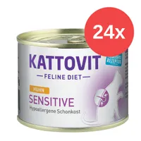 Sparpaket Kattovit Spezialdiät 24 x 185 g - Sensitive Mix - Pute + Huhn (24 x 185 g)