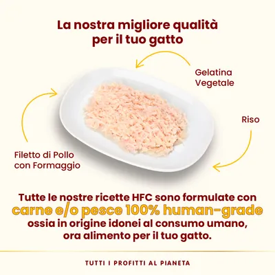 Almo Nature HFC Jelly Buste 6 x 55 g - Mix: Tonno, Tonno e Sogliola, Tonno con Acciughine