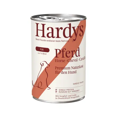 Ekonomiförpackning Hardys Pur 24 x 400 g - Häst