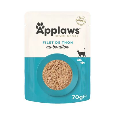 Paquet économique Applaws Cat Natural au bouillon 24 x 70 g