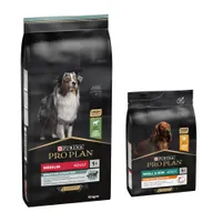 14 kg PURINA PRO PLAN Adult + 3 kg passendes Trockenfutter gratis! - 14 kg Medium Lamm & Reis Sensitive Digestion + 3 kg Small & Mini Adult Everyday Nutrition