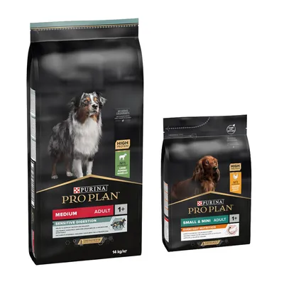 14 kg PURINA PRO PLAN Adult + 3 kg passendes Trockenfutter gratis! - 14 kg Medium Lamm & Reis Sensitive Digestion + 3 kg Small & Mini Adult Everyday Nutrition 14 kg PURINA PRO PLAN Adult + 3 kg passendes Trockenfutter gratis! - 14 kg Medium Lamm & Reis Sensitive Digestion + 3 kg Small & Mini Adult Everyday Nutrition