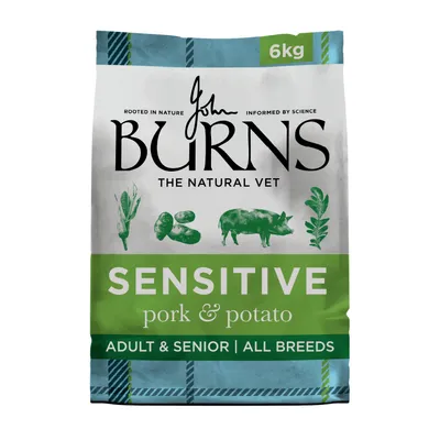 Burns Adult & Senior Sensitive - Pork & Potato - 6kg Burns Adult & Senior Sensitive - Pork & Potato - 6kg