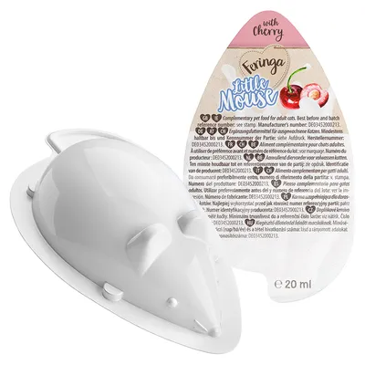 Feringa Little Mouse kiegészítő takarmány felnőtt macskáknak cseresznyével, 20 ml. Gyártó: DE03452000213.