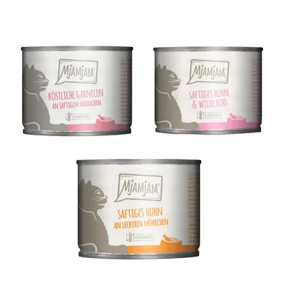 Kombi-Paket MjAMjAM 36 x 200 g - Mixpaket 3 (3 Sorten)