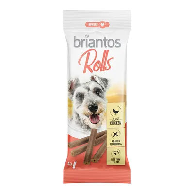 Briantos Rolls csirkehússal, hozzáadott aromák nélkül, kevesebb mint 5% zsír, 4 darabos csomag.