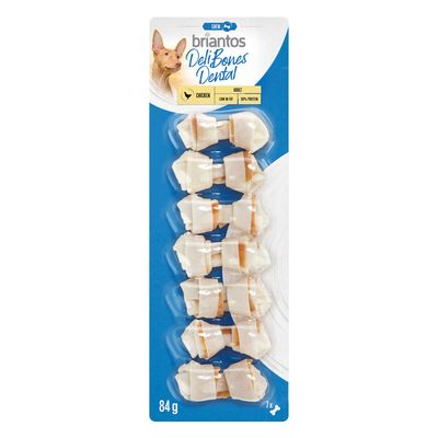 Briantos Deli Bones Dental knotted für Hunde 7 x 5 cm (84 g)