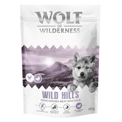 Little Wolf of Wilderness Junior - Wild Hills - ankka - 100 g Little Wolf of Wilderness Junior - Wild Hills - ankka - 100 g