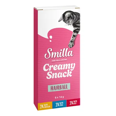 Smilla Creamy Snack Adult Hairball - 6 x 14 g Smilla Creamy Snack Adult Hairball - 6 x 14 g
