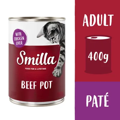 Smilla hovězí konzerva 6 x 400 g - hovězí s kuřecími játry