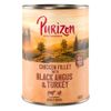 Sparpaket Purizon Original 12 x 400 g Hühnerfilet mit Black Angus & Truthahn, Süßkartoffel und Cranberry
