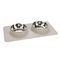 Karlie Diner Set Silikon Dex 2 X 350 ml, Ø 14 cm Hellgrau