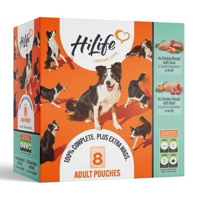 HiLife Dog Selection in Broth 8 x 150g - Chicken Selection HiLife Dog Selection in Broth 8 x 150g - Chicken Selection