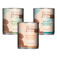 MjAMjAM 24 x 800 g umido gatto - Mix monoproteico: Tacchino puro, Pollo puro, Manzo puro