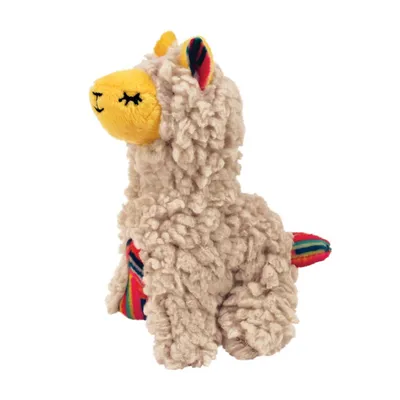 KONG Softies Buzzy Llama - 1 Stück (ca. L 13 x B 9 x H 6 cm)